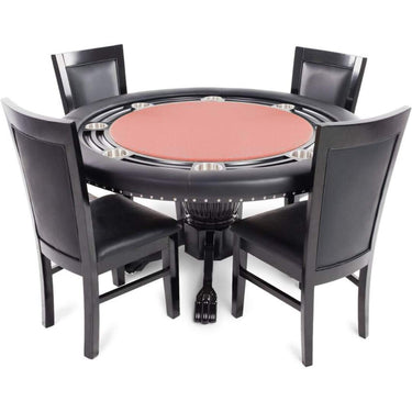Poker & Dining Table Set Nighthawk with matching chairs by BBO - Red
